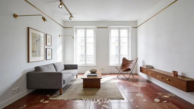 Deux pièces de 68 m² en pierre de Bourgogne, rue de Seine