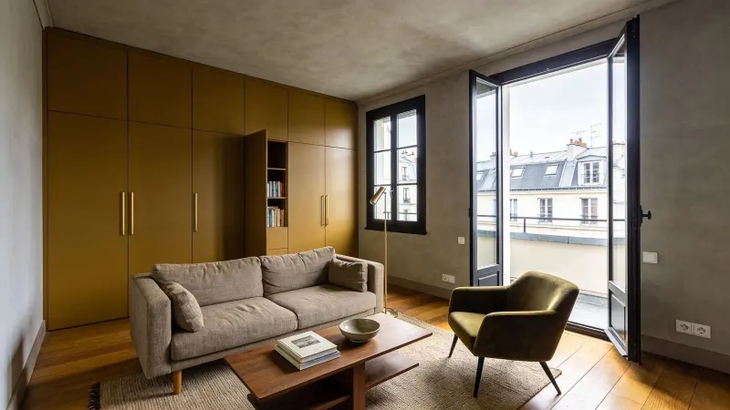 Quatre pièces de 92 m² avec loggia, Butte-aux-Cailles