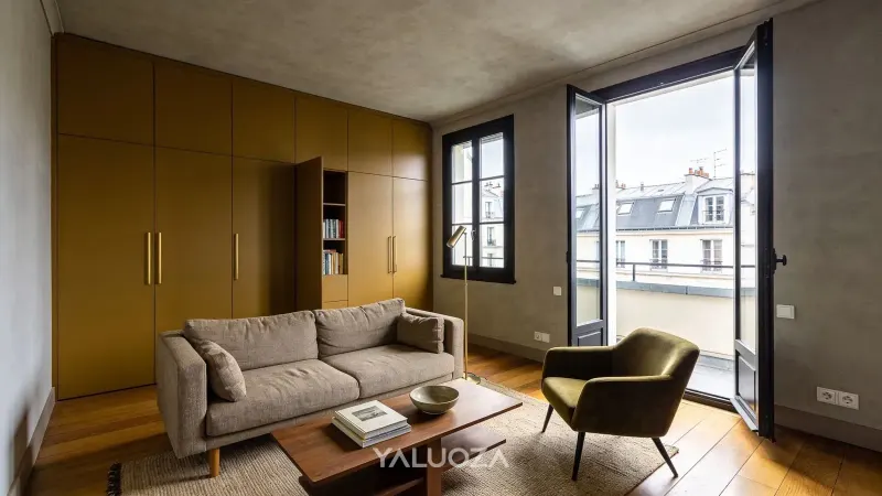 Quatre pièces de 92 m² avec loggia, Butte-aux-Cailles