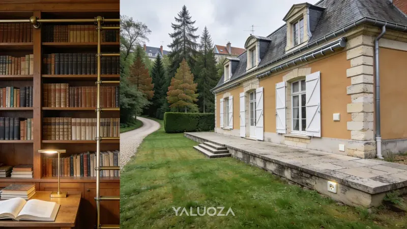 Propriété de 1900 de 265 m² avec bibliothèque et piscine, Marnes-la-Coquette