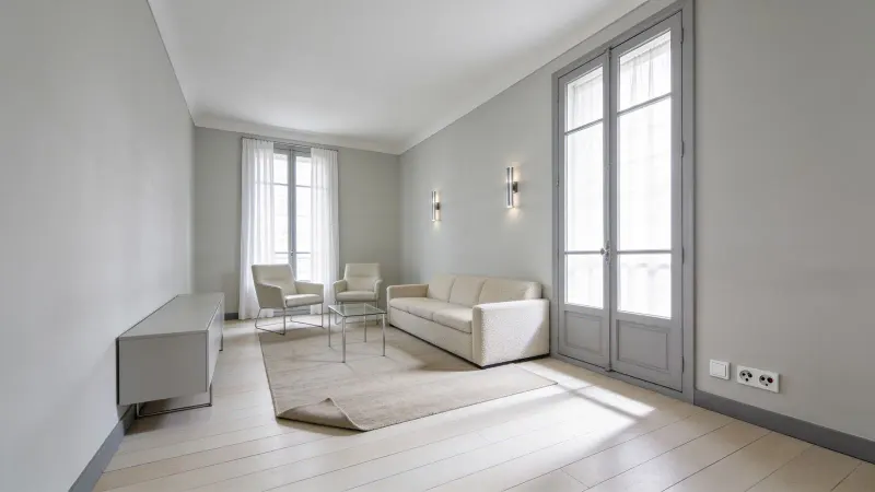 Quatre pièces de 118 m² entièrement repensé, rue de Chézy